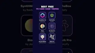 Best VS Code Dark Themes #vscode #coding #shorts