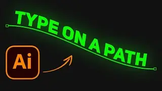 Type on a Path Tool in Illustrator - Course Part 17