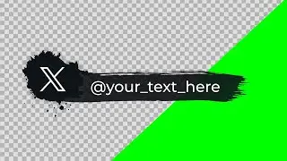 Twitter X Lower Thirds with the new logo | animation with your text