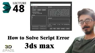 script error in 3ds max Lecture-48 [ Urdu/Hindi ]