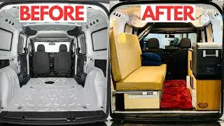 Luxury Camper Van Conversion Start To Finish in One Day! (Under $10K)