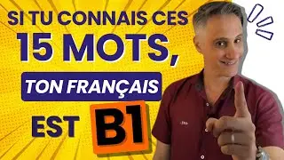 Si Tu Connais ces 15 Mots, ton Français est d'un Niveau B1 🌟