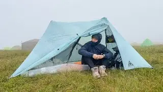 8월에도 여긴 벌써 춥다 겨울준비 선자령 모토 백패킹 570km 이동