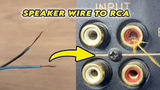 How to Connect Speaker Wire to RCA Plug - 3 Ways!