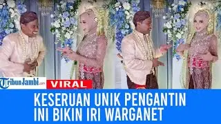 Aksi Kocak Pasangan Pengantin Joget Lucu di Pelaminan