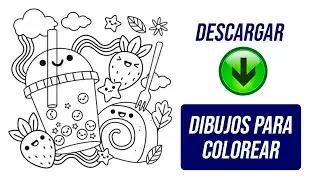 5 Páginas para COLOREAR DIBUJOS. Imágenes para colorear, dibujar e imprimir