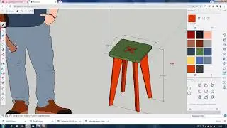 Modeling a furniture in sketchup free for beginners - small table design