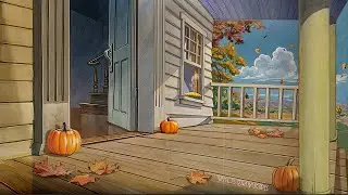 1949, sitting on a porch on an Autumn day (fall oldies playing in another room, birds) 11 Hours ASMR