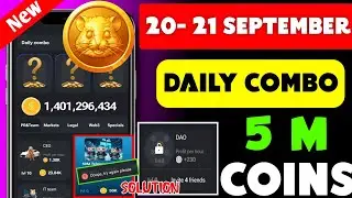 Hamster Kombat Daily Combo 21 September | 20th to 21 September | Hamster Daily Combo Today 21 Sept