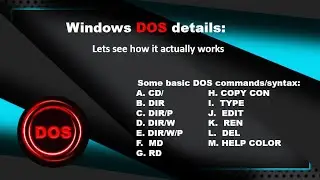 DOS basics in just 10minutes.  DOS/CMD/COMMAND_PROMPT  @CODE_JALVATO  #dos  #cmd