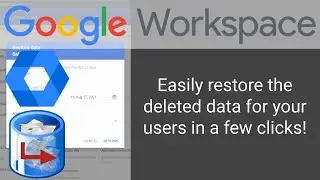 Google Workspace | How to restore deleted users emails and files | Google Workspace Admin Training