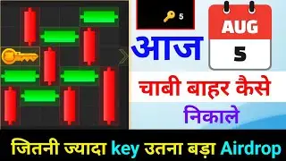 Hamsterkombat key kaise nikale || 5august hamster kombat mini game puzzle solve || #hamsterkombat