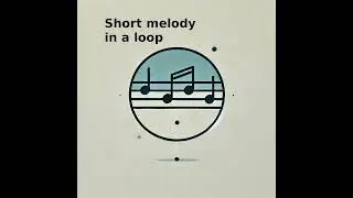 Short melody in a loop for two pianos