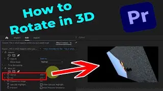 How to Rotate Video Clip in 3D in Premiere Pro