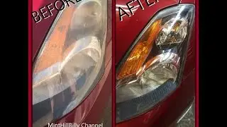 Restore Headlights the Old School Way - No Special Kits or sealers involved (Easy)