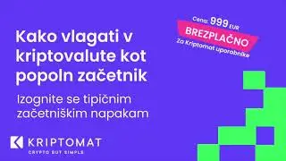 Kriptomat webinar: Kako vložiti v kripto kot popoln začetnik (napovednik)