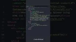 How to create a loading spinner animation using html css | Animation Loading Spinner 