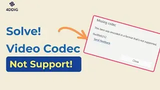 [Fixed] How to Fix Video Codec Not Supported Error | Repairing Videos with 4DDiG File Repair