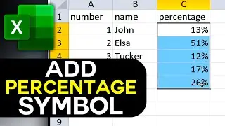 How to Add a Percentage Symbol in Excel in 2025