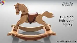 Wood Toy Plans - Antique 1890 Rocking Horse