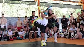 Saenchai sparring during seminar @ Tiger Muay Thai