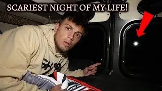 TERRIFYING CAMPING IN MY VAN AT HAUNTED FOREST - SCARIEST NIGHT OF MY LIFE! SOMEONE SHOWED UP