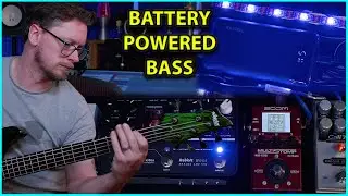 Tiny Bass Pedalboard with Valves, Batteries, Wireless and 18V Compressor!