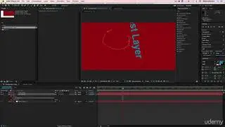 2.8 Creating a solid layer mask with bezier points #Learn after effects cc