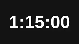 1 Hour 15 Minute Timer - 75 Minute Countdown Timer