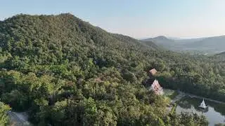 นำชมวัดป่าวังศิลา มุมมอง Bird`s eye view/ ช่วงเวลาเย็น-ย่ำค่ำ