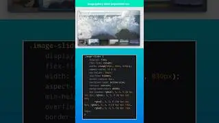 Image gallery slider project html css 2024 | image slider effect animation HTML CSS JavaScript