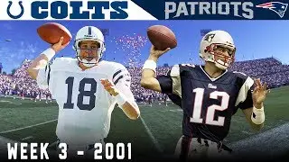 Tom Bradys FIRST Start! (Colts vs. Patriots, 2001)