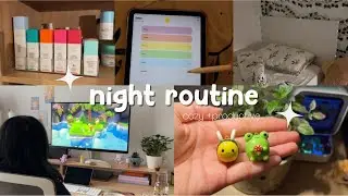 My Cozy & Productive Night Routine - Gaming, Crafting, Self Care