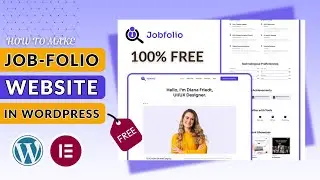 How to Make a FREE Job-Folio Website in Wordpress Elementor