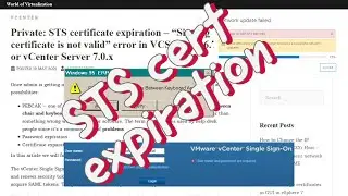 Signing certificate is not valid error in VCSA 6.5.x,6.7.x or vCenter Server 7.0.x 