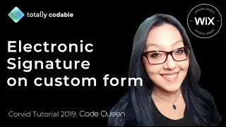 Electronic signature on Wix with Corvid using a custom form