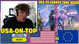 CLIX Hosted a USA vs EUROPE ZONE WARS Tournament for the First TIME! (Fortnite Moments)