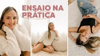 ENSAIO FEMININO NA PRÁTICA no ESTÚDIO | USEI UM COLCHÃO INFLÁVEL