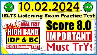 IELTS LISTENING PRACTICE TEST 2024 WITH ANSWERS | 10.02.2024