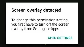 How to Fix Screen Overlay Detected Issue in Android | Screen Overlay Detected Problem Solution