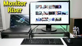 Dual Monitor / Laptop Riser with USB 3.0 Hub, Organizers and RGB!