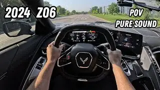 2024 Z06 Corvette POV Drive (670HP V8) - 4K Pure Sound