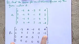 |Bases for Row Spaces And Column Spaces| in Urdu/Hindi |Formula Foundation Usindh|