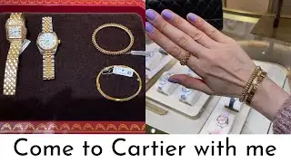 CARTIER SHOPPING VLOG: Cartier Panthere watch | Cartier clash bracelet | Cartier Love bracelet