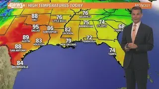 New Orleans weather: Near 80 degrees before cold front arrives Wednesday