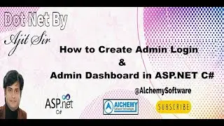 How to Create Admin Login and Admin Dashboard in ASP.NET C#