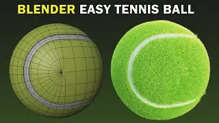 Blender Tutorial: Make A 3D Tennis Ball | Beginners