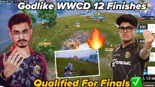 Godlike Qualified For BGIS Finals ✅ Admino solo WWCD 🔥Godlike 12 Finishes WWCD 😎