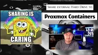 Mount external hard drive to Proxmox, and share it with containers.