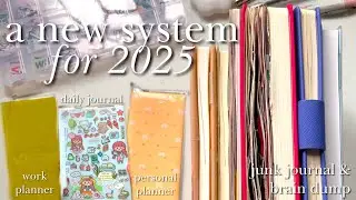 planners & journals for 2025: work & life planner, daily journal, junk journal, & brain dump